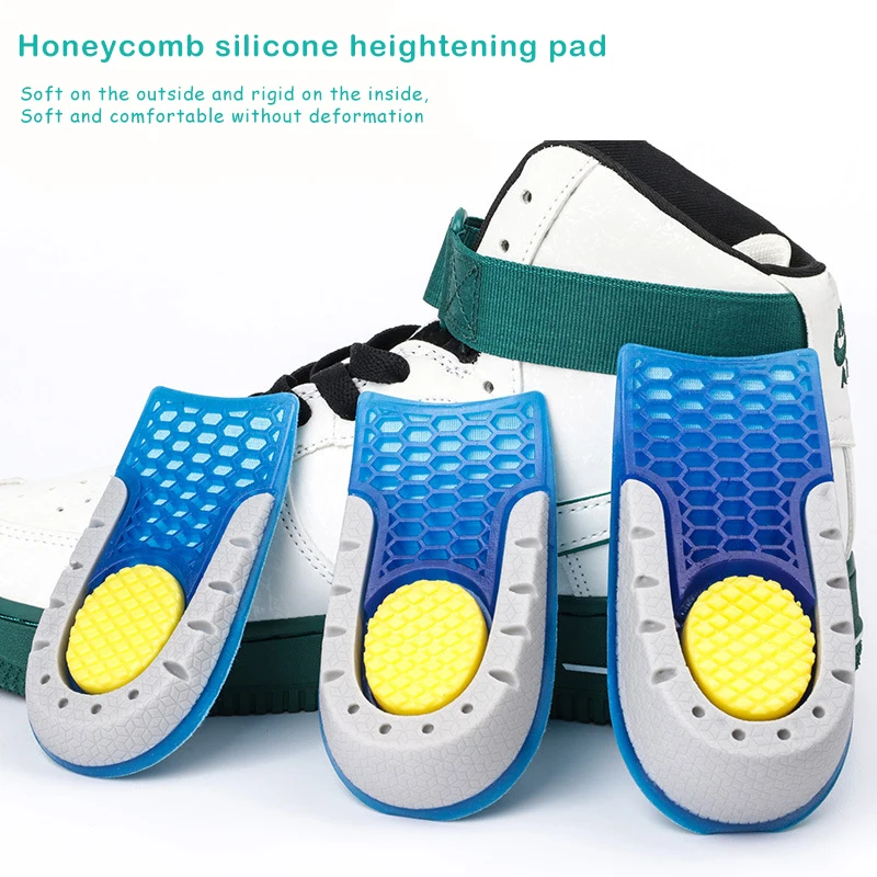 YEBEI  factory height increase invisible  perspirant absorbable silicone deodorant heel half a yard heel pad insole
