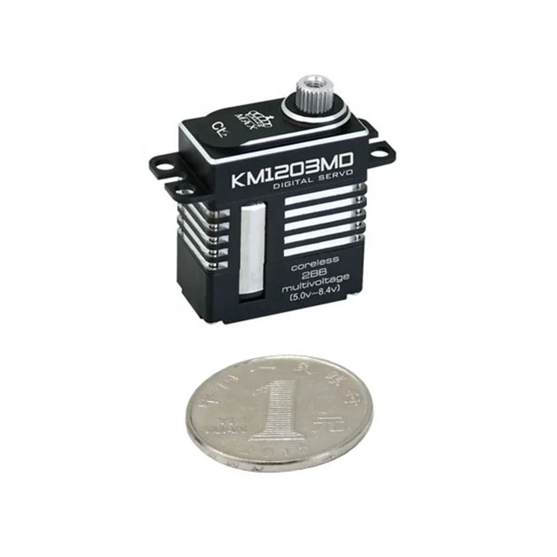 KINGMAX KM1203MD 20 г 9 кг. См цифровая металлическая Шестерня мини сервопривод полный CNC алюминиевый корпус для RC или 450 класс heli tail