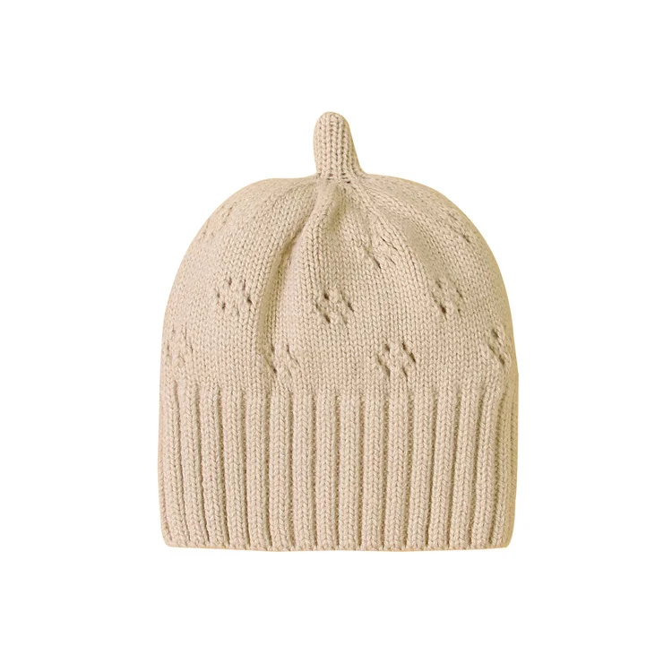 Custom Logo Cap & Hat For Baby Boy Girl Solid Color Warm Children Hat & Cap