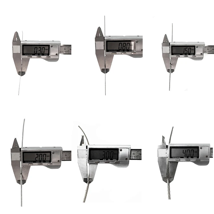 stainless steel 304 stranded wire rope 1*7 2.0mm Cable String Bag