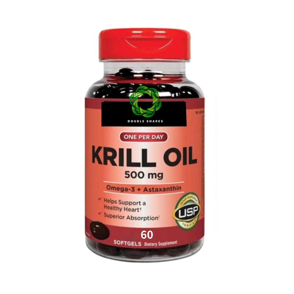 100% Pure Premium Krill Oil Heavy Metal Tested Antarctic Krill Oil Softgels With Astaxanthin, Omega-3 EPA, DHA And Phospholipids