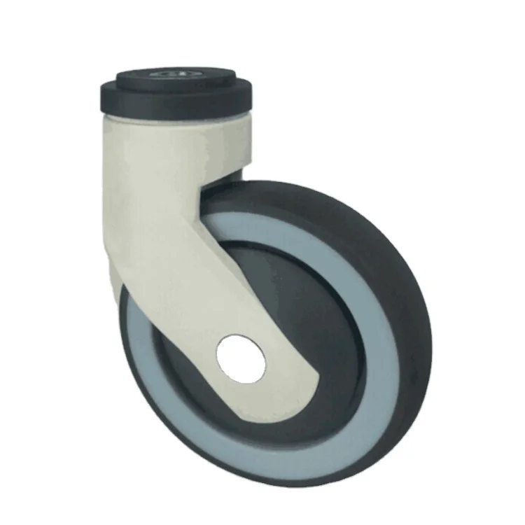 3 inch 4 inch 5 inch swivel hollow rivet plastic medical casters hospital bed caster wheel