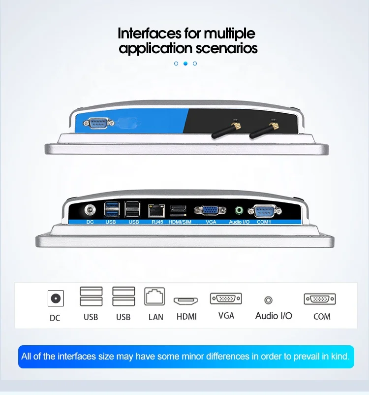 Touchthink 10.1 Inch Waterproof Touch Screen Industrial Computer All-in-one Panel Pc With Pci, For Car Multimedia Automated Test