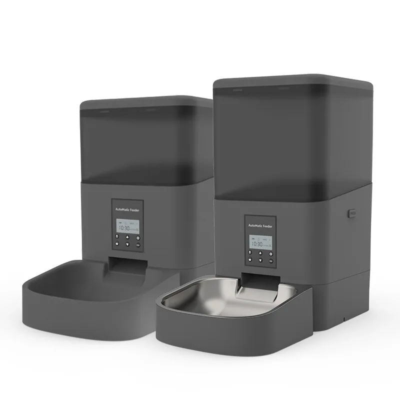 Feeder Automatic Smart Bowl Camera Wifi And Dog Cat Bowls Microchip Water Slow With Food Dispenser Toy Elevated & 2 Pet Feeders