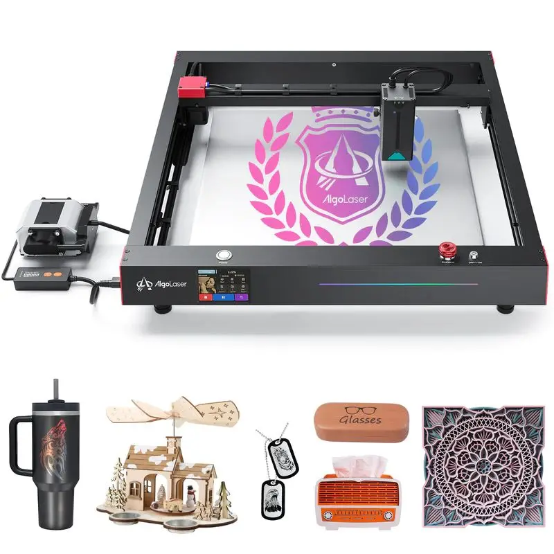 Algolaser Delta factory 440*415mm Engraving Size 0.01mm Accuracy Laser Engraver, 22 watt Laser power Small laser cutting machine
