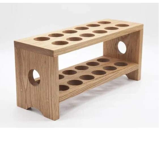 Китайские дубовые деревянные лотки для яиц, бамбуковый поднос для яиц 12 и 24 дюймов