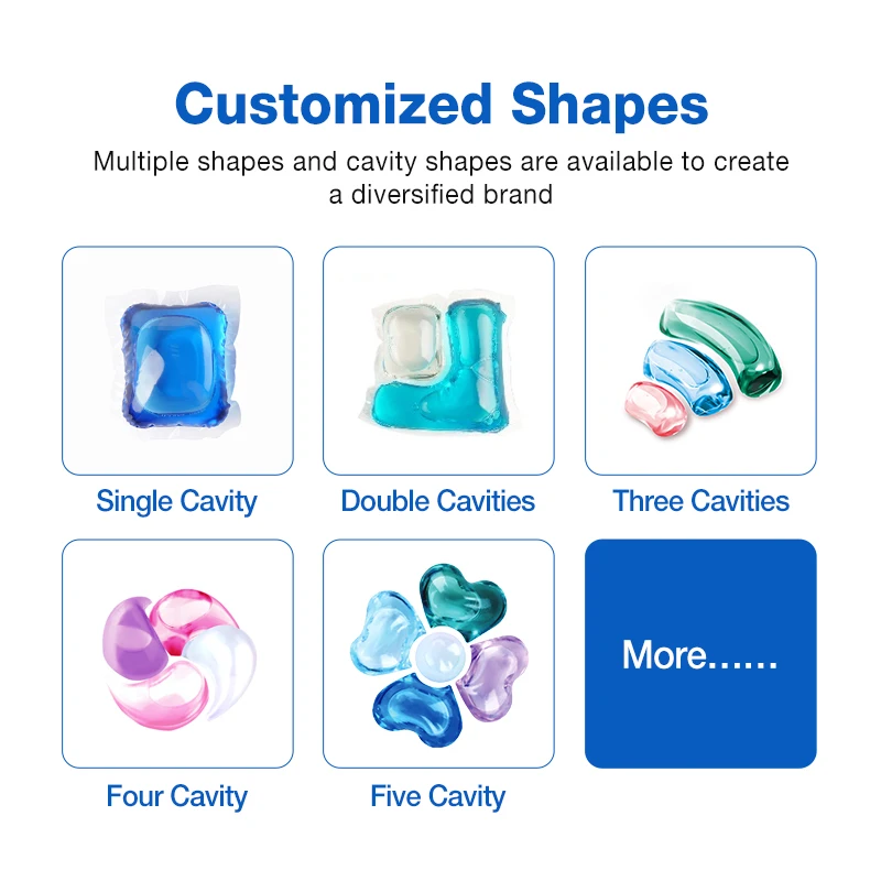 Liby Grepower omo laundry capsules detergent after wash capsules liquid detergent pod professional production line oem 8g