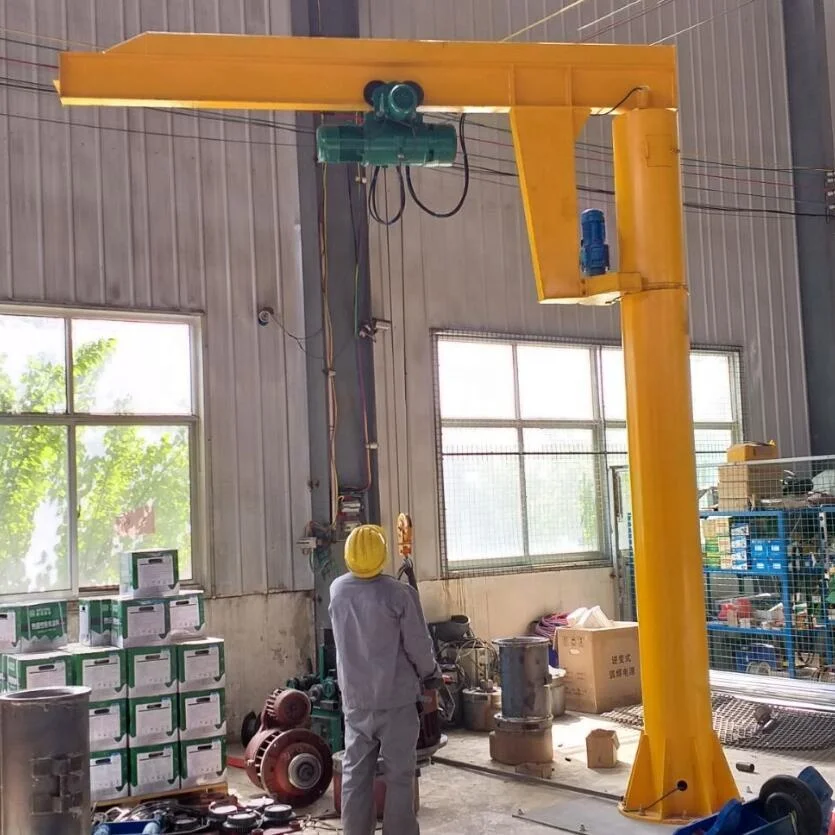 Fixed column hoisting jib crane price hoist 360 degree manufacturing