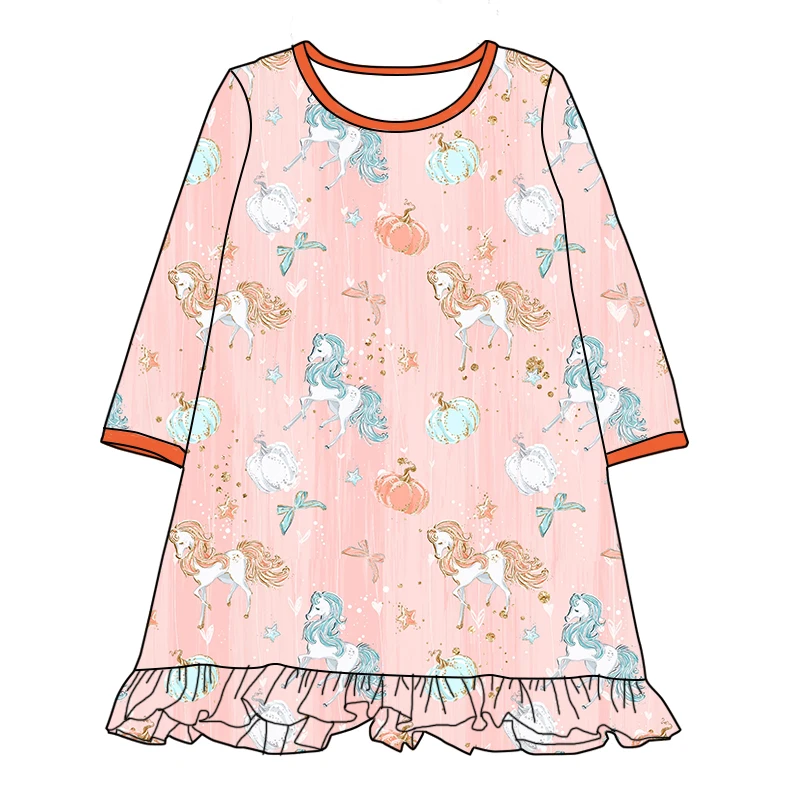2021 Hot Sale Baby Dress Kids Clothing Flower Girls Princess Dresses Back To School Children Wears Girl Dress
