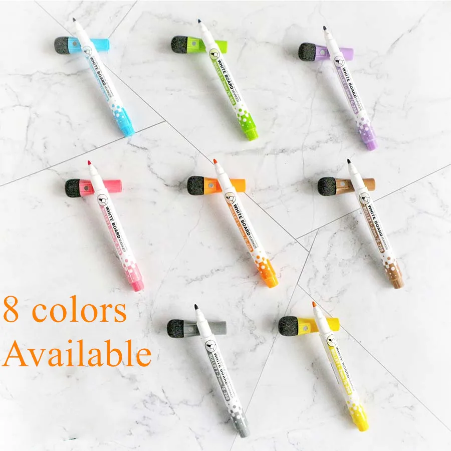 
Whiteboard Marker Pen White Black Green Gift Red Blue Customized Head Box Logo Packing Zealot 