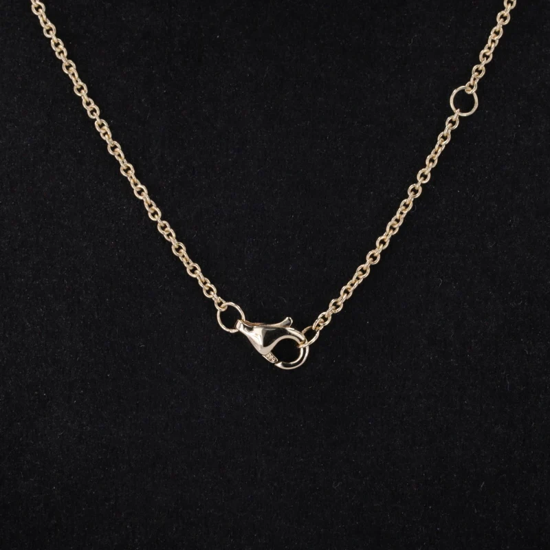 Fine rings 14k yellow gold 1ct  DEF VS VVS radiant cut bezel setting pendant 45cm lab diamond solitaire necklace