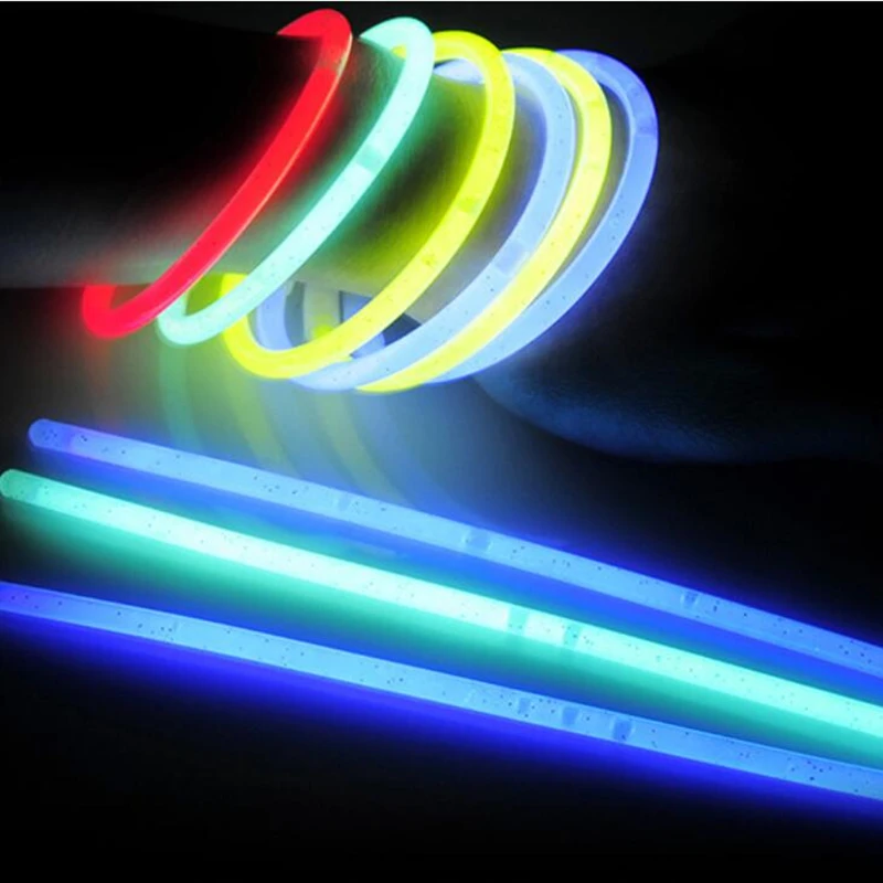 Wholesale Holiday Party  Accessories Supplies 20cm Light Grow Sticks or Wristband Promotional Gift and Craft Custom Color