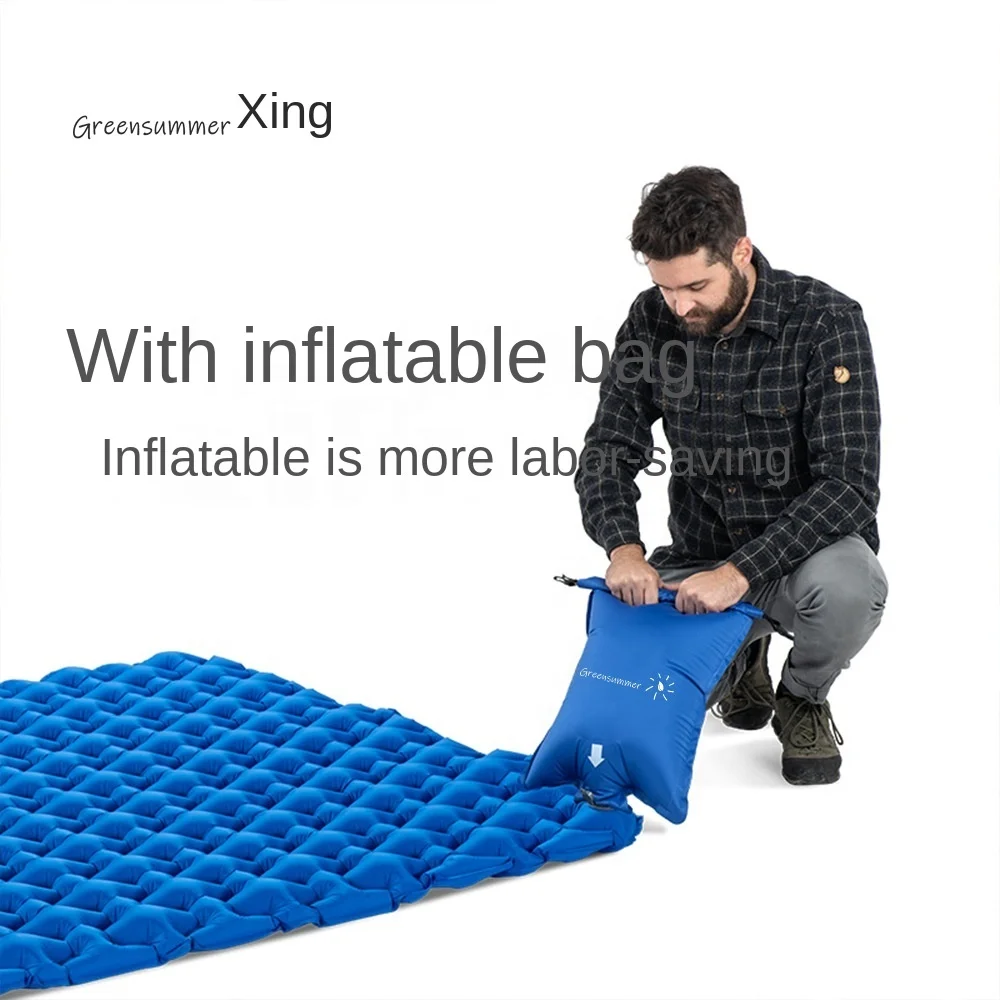 Sleeping Outdoor Camping Beach Square Portable Inflatable Twin Air Mattress