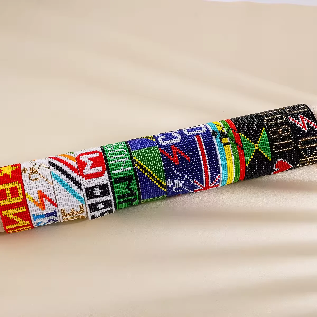 Trendy fashion 18K Gold plated Flag jewelry  women of Palestine miyuki Seed Beaded Bracelets