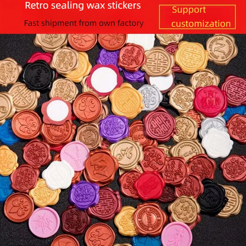 Fire paint wax mark fire paint seal sticker envelope seal wedding invitations fire paint paste logo customization