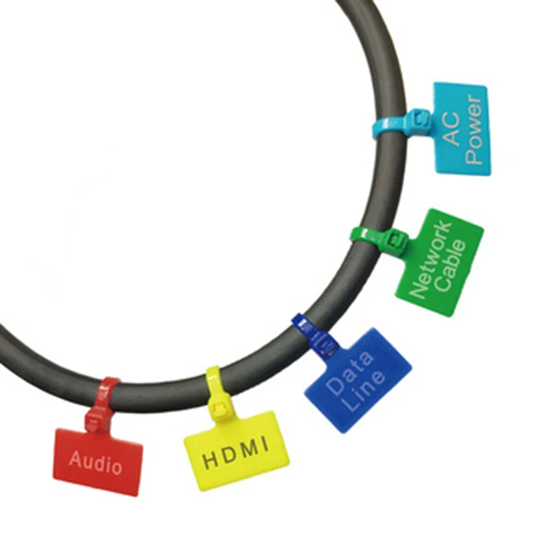 4*150 mixed with pen Marker Cable Wire Nylon Ties Available In Various Colors Self-locking Pa66 Zipper Tie