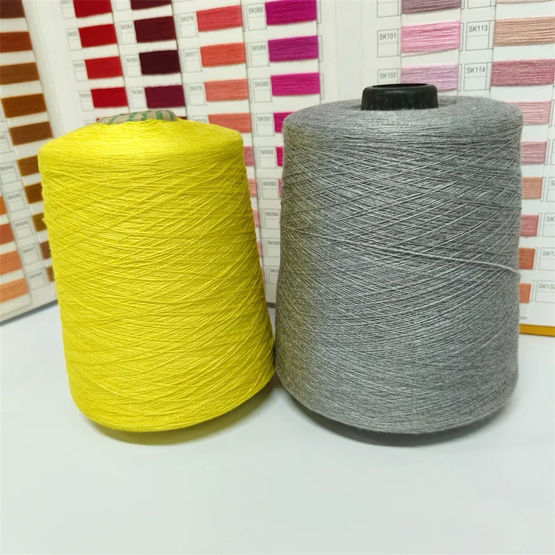 High Elastic Mix Colour Deyd Viscose Polyester Nylon Blended Yarn Poly Poly Yarn Core Spun Polyester Blend Yarns