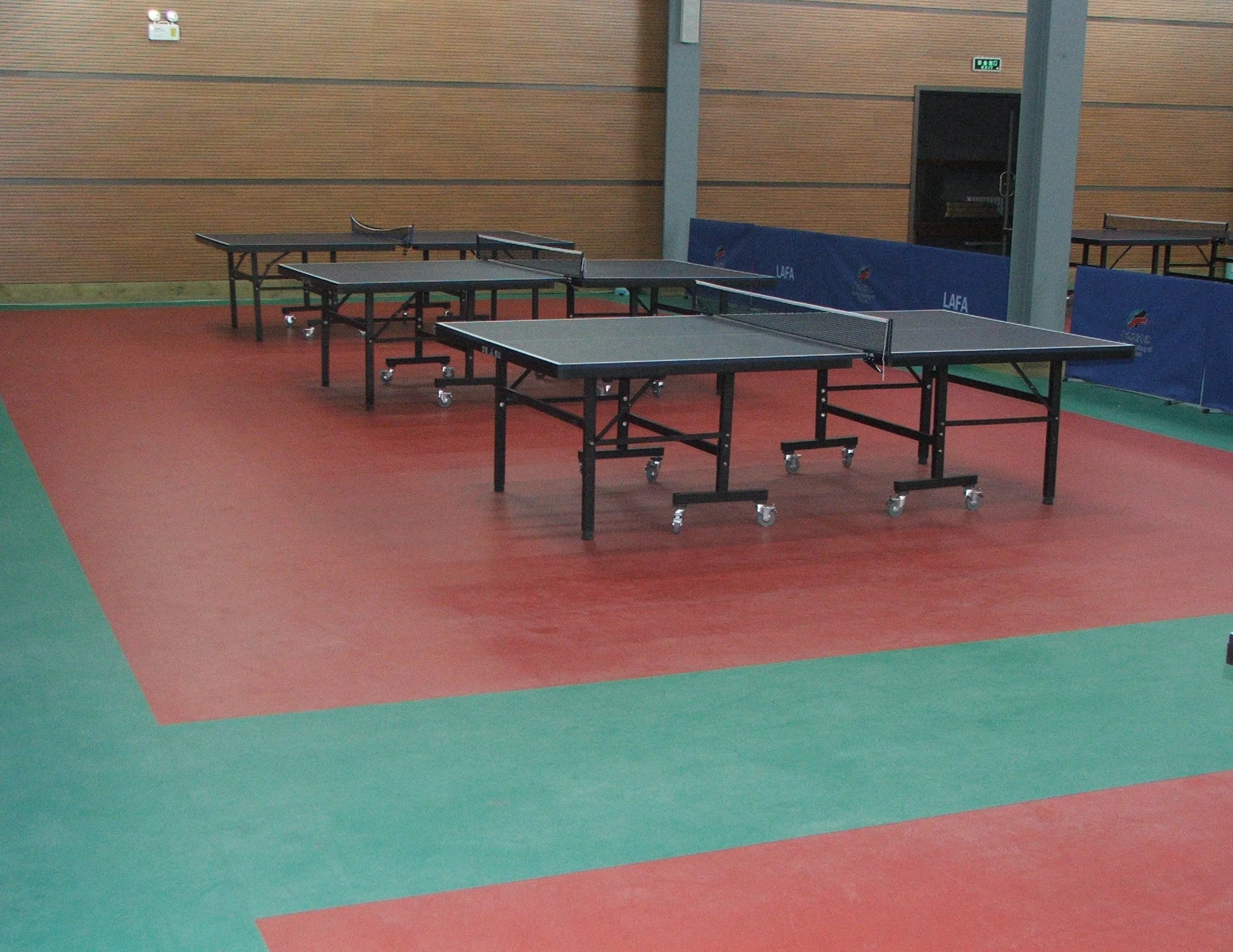 Indoor ITTF table tennis floor mat for professional mat