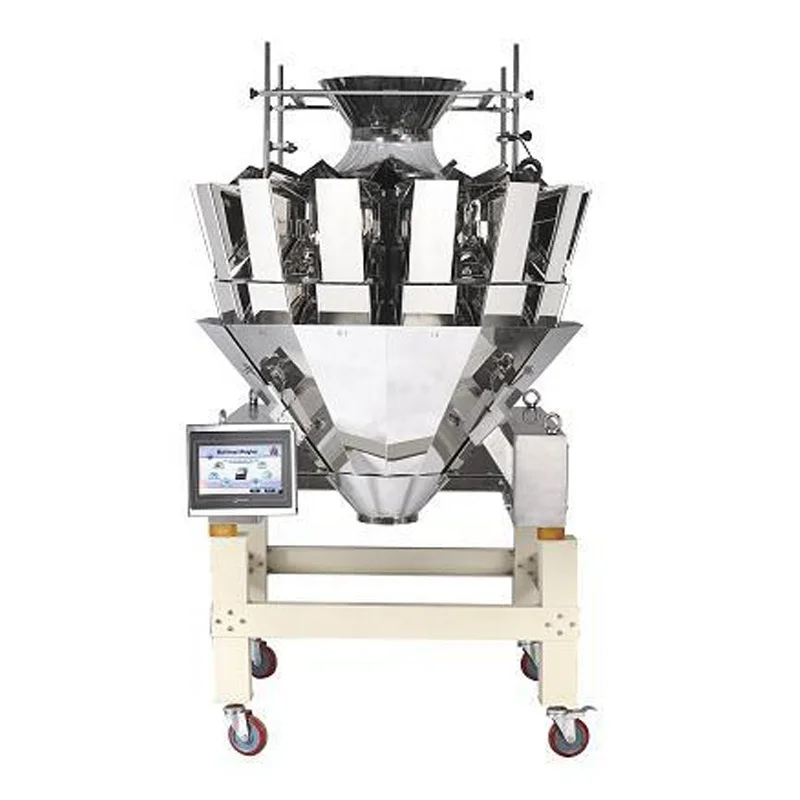 
 Automatic A14 multihead combination weigher for wasabi green peas packing in plastic pouches  