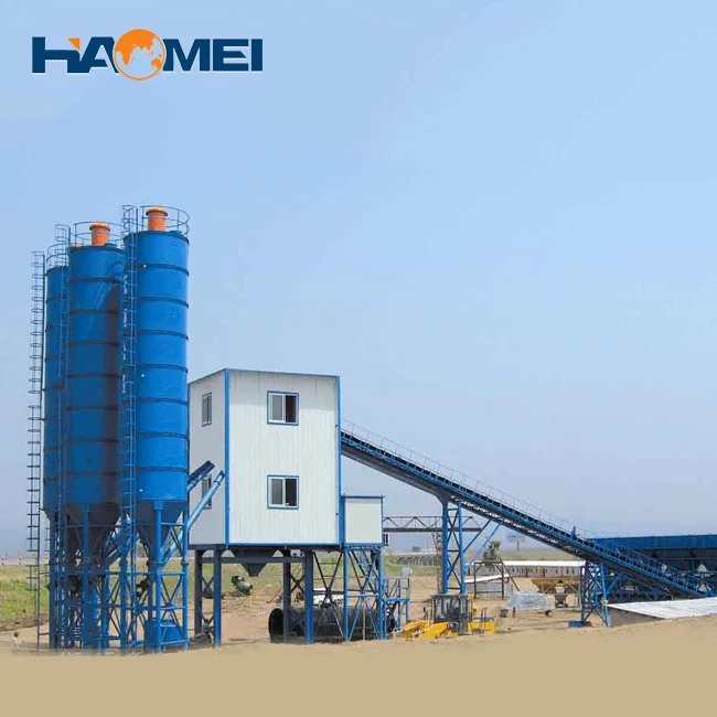 Hot Selling Small Concrete Batching Plant with Dust Collector Sicoma Concrete Mixer Mozambique