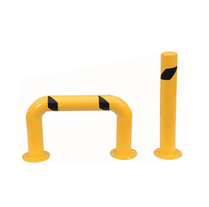 
Hot sales Tubular Steel handles Yellow Safety Guard for protecting equipment and preventing damages from vehicles 
