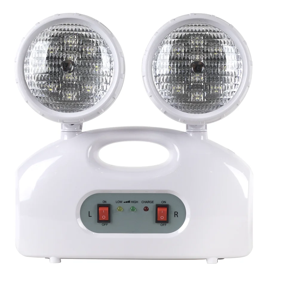 Emergency Lights Mickey Mouse Light Heads LED Rechargeable Spotlight  Emergency Light Exit Lamp