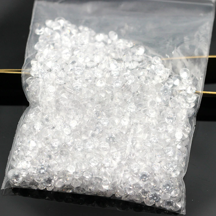  Yuying Gems лучший продукт 5A cz термостойкие круглые белые камни небольшого размера из