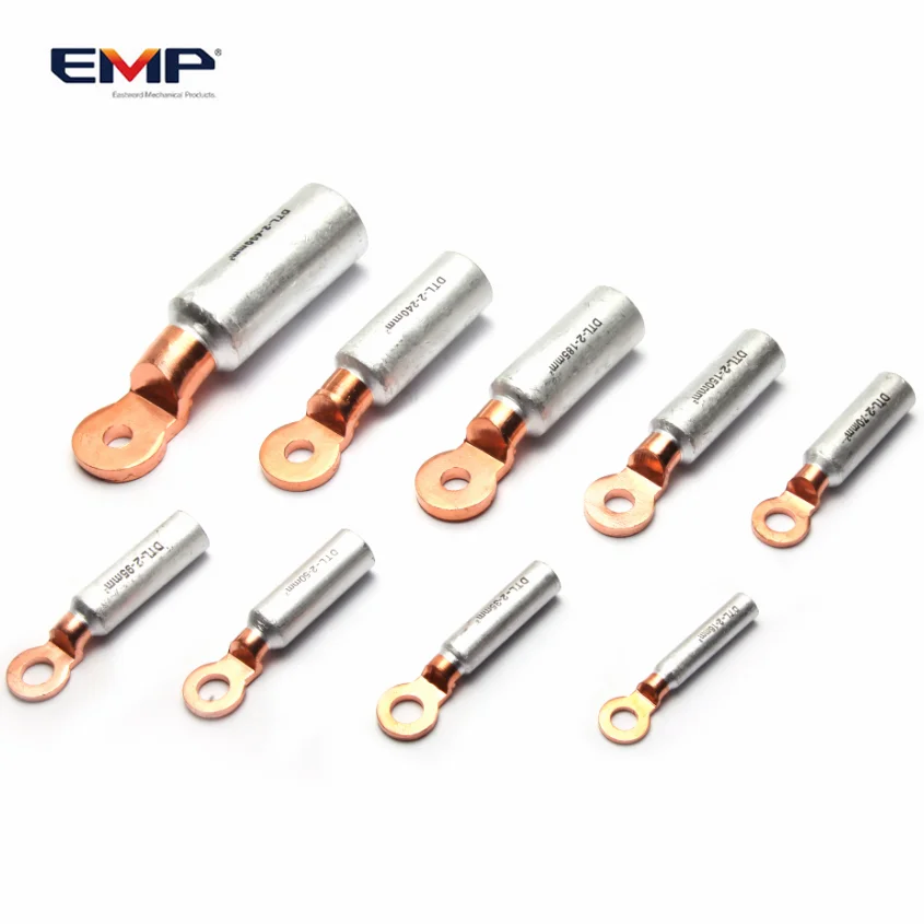 DTL-2 Ring type bolt hole cable lug Aluminium copper bimetallic terminal connectors