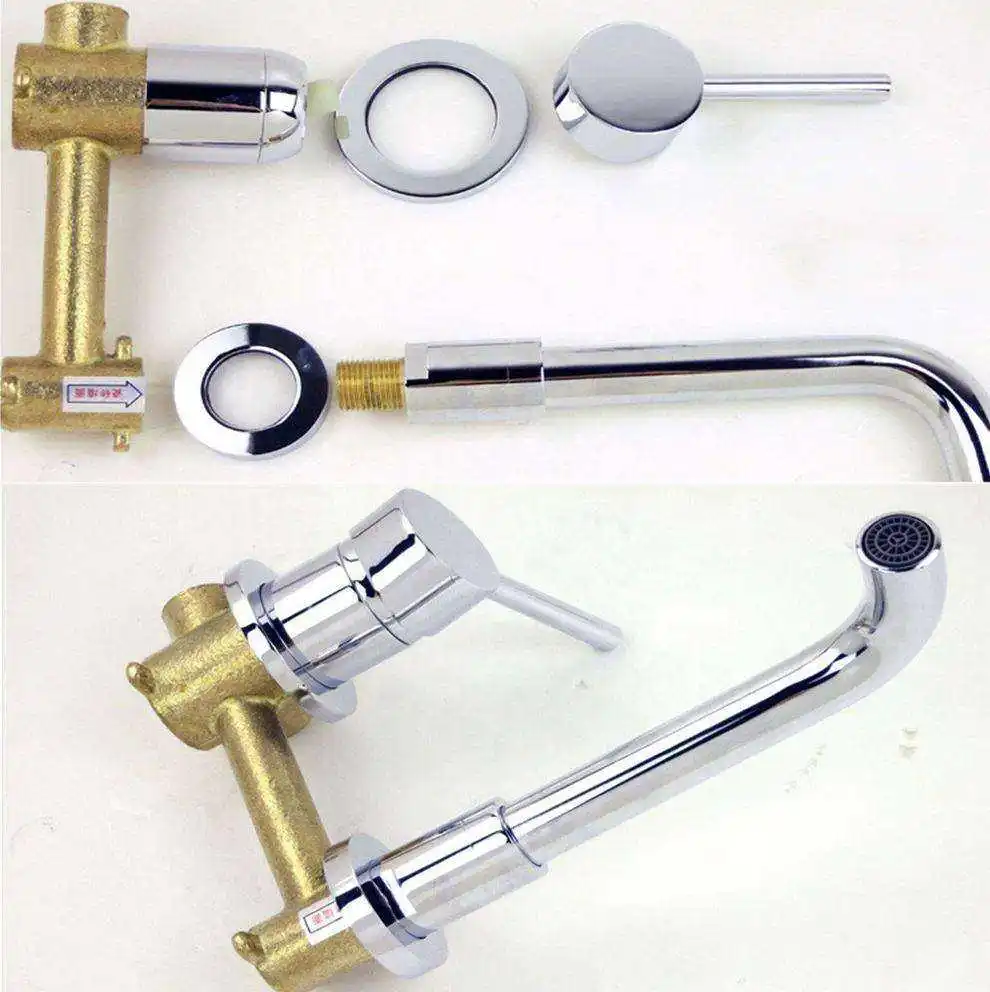 High End 2 Hole Brass Bathroom Bath Wash Basin Hot Cold Water Mixer Tap