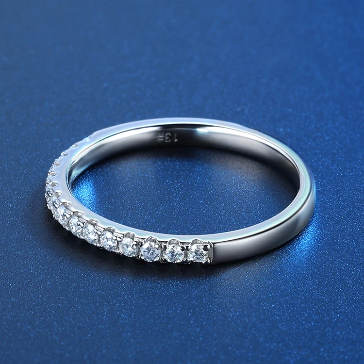 Индивидуальное свадебное Ювелирное Украшение составное кольцо с муассанитом и