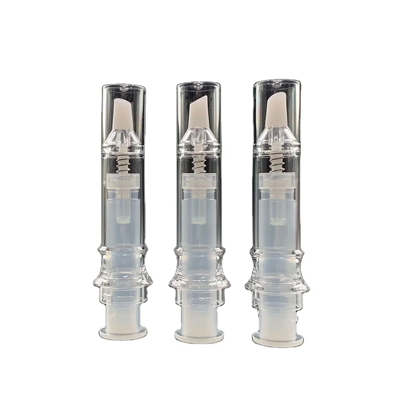 Net celebrity vacuum Water Light Needle Eye Cream Package 5.5ml capacity pressing needle tube silicone head essence bottle