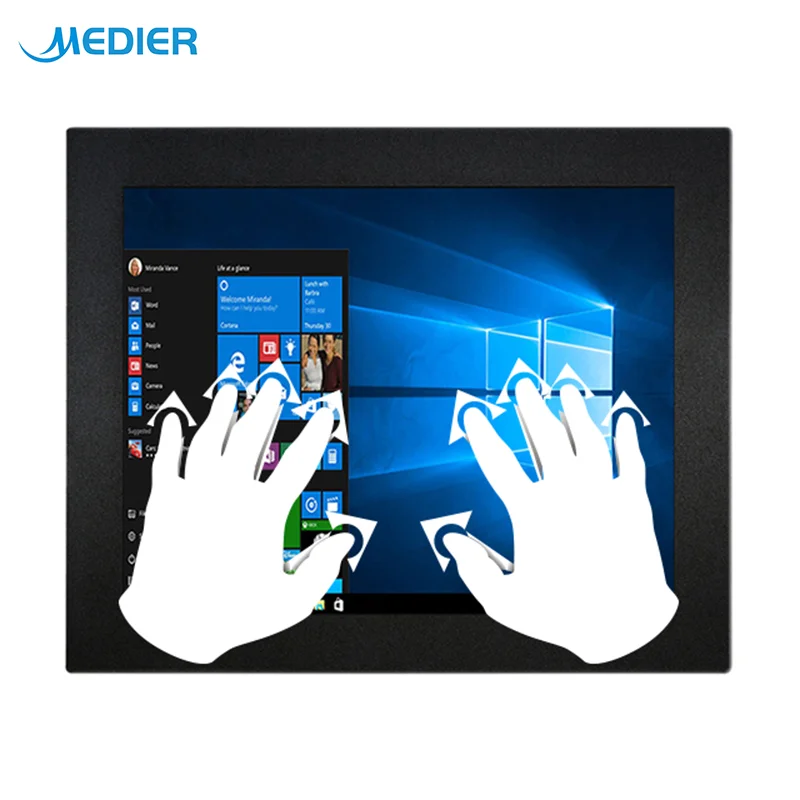 17 Inch square Openframe monitor Full flat capacitive touch screen for industry