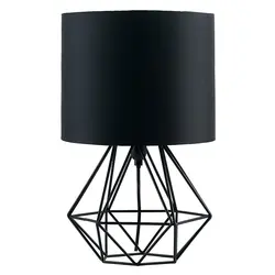 Home Decor Fabric Lamp Shade Black Wrought Iron Table Lamp