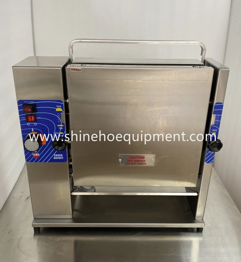 Shineho Best-selling burger patty making machine commercial  vertical contact toaster for food shop