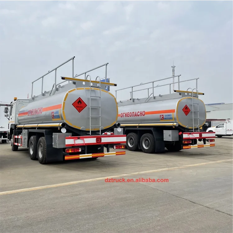 Sinotruck howo 6600 Gallon Petrol Mobile Dispenser Refuel Diesel Oil Bowser Fuel Tank Truck