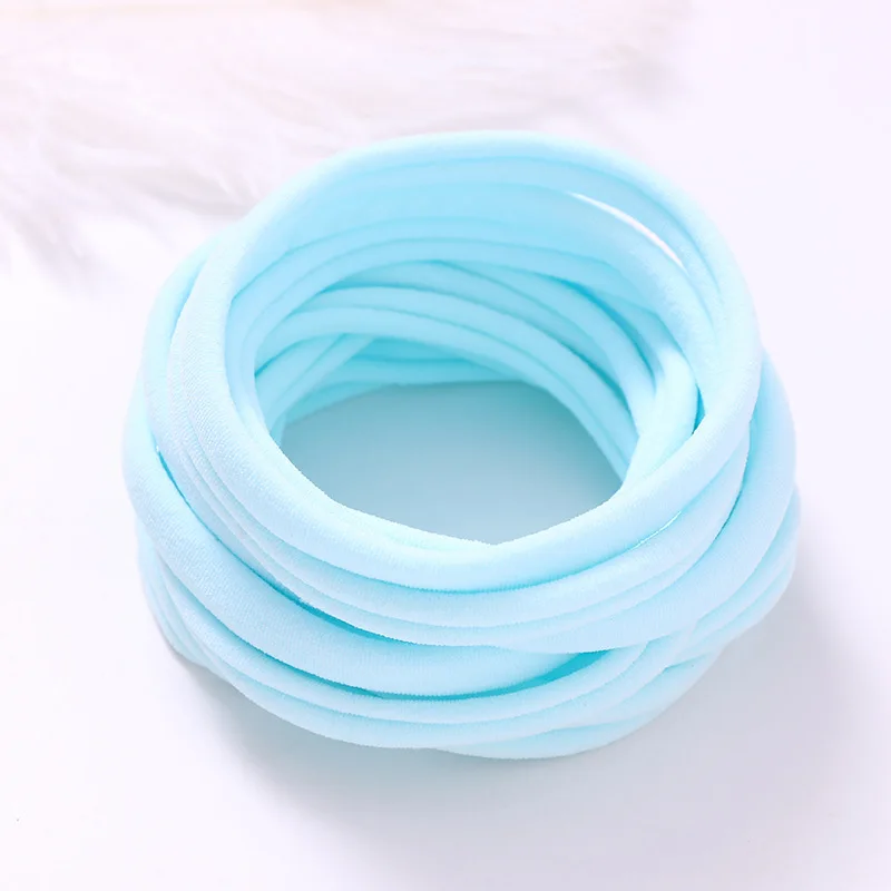 Baby Girls One Size Fits Bulk Wholesale Super Soft Stretchy DIY Nylon Nude Headbands Hairbands 2021 for DIY Craft