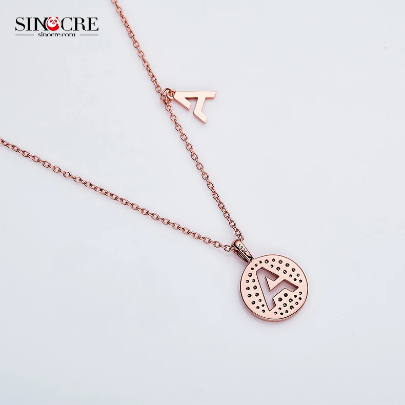 SINOCRE Top Supplier Engagement Hiphop S Letter Pendant R Necklace Custom Name Number Jewelry