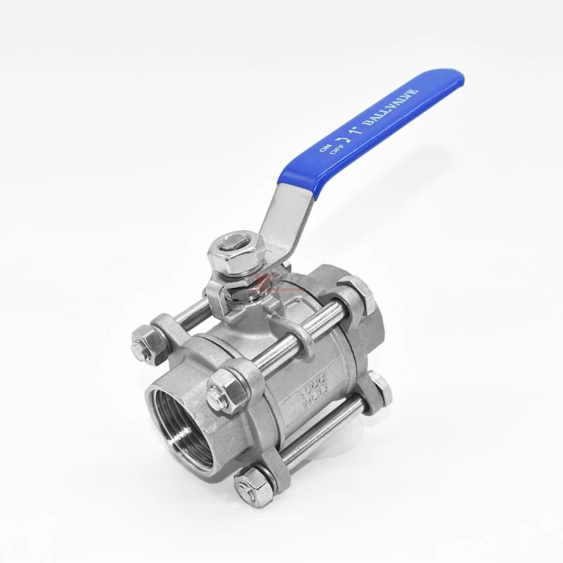 Высококачественная нержавеющая сталь RC NPT BSP 1000WOG 1 6 МПа 304 316 WCB с ручным замком 3 шт. резьбовой шаровой клапан