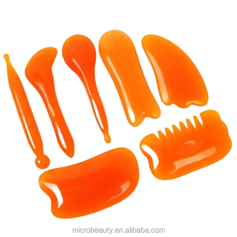 Acupuncture SPA Therapy Face Lift Massage  Cervical massager beeswax scraping tablet back whole body scraping massage stick