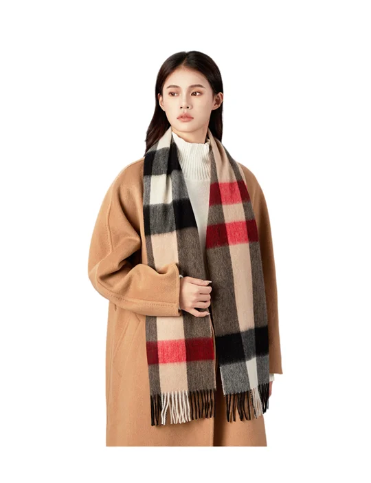 Stylish Wool Cashmere Shawls Premium Wool Ponchos 30*180 CM Small Size Winter Wool Scarves Supplier Wholesale
