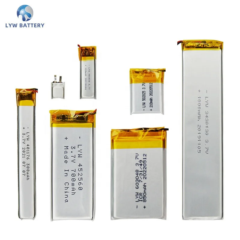 LYW Factory Direct Sales High temperature lithium ion battery 402030 3.7V 185mah~250mah lipo cell battery for GPS With PCM, wire