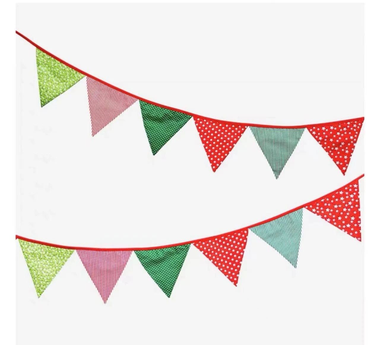 Colorful floral waves single layer cotton pennant birthday flag photo background wedding pull flag