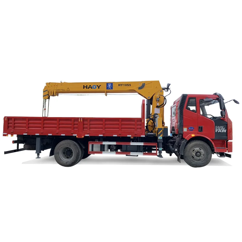 10 tons straight arm crane portable hydraulic remote control lorry crane manipulator hot sale