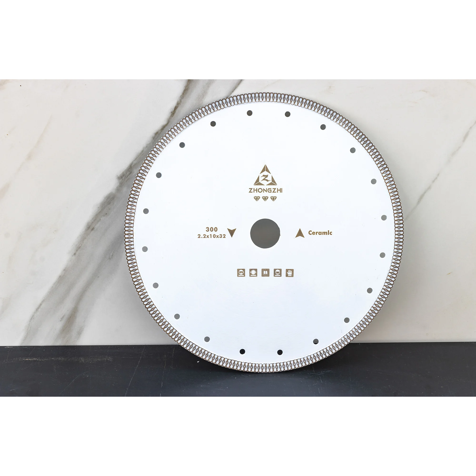 230mm Diamond Saw Hot Pressed Mesh Turbo Blade Cutting Disc Diamond Wheel for Porcelain Ceramic Tiles