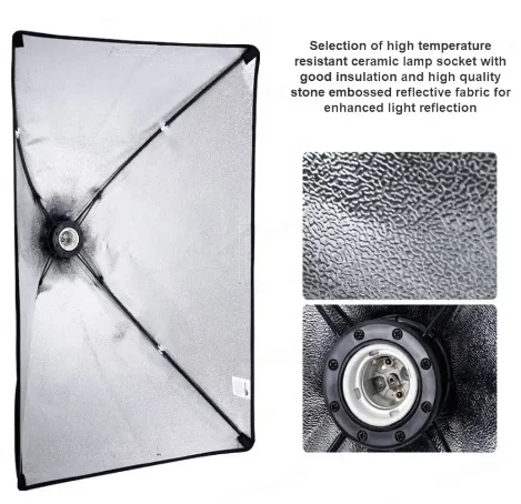 Professional Camera Photo Accessories Photography Studio Softbox With Four Lamps Design Plus 1.9m Tripod