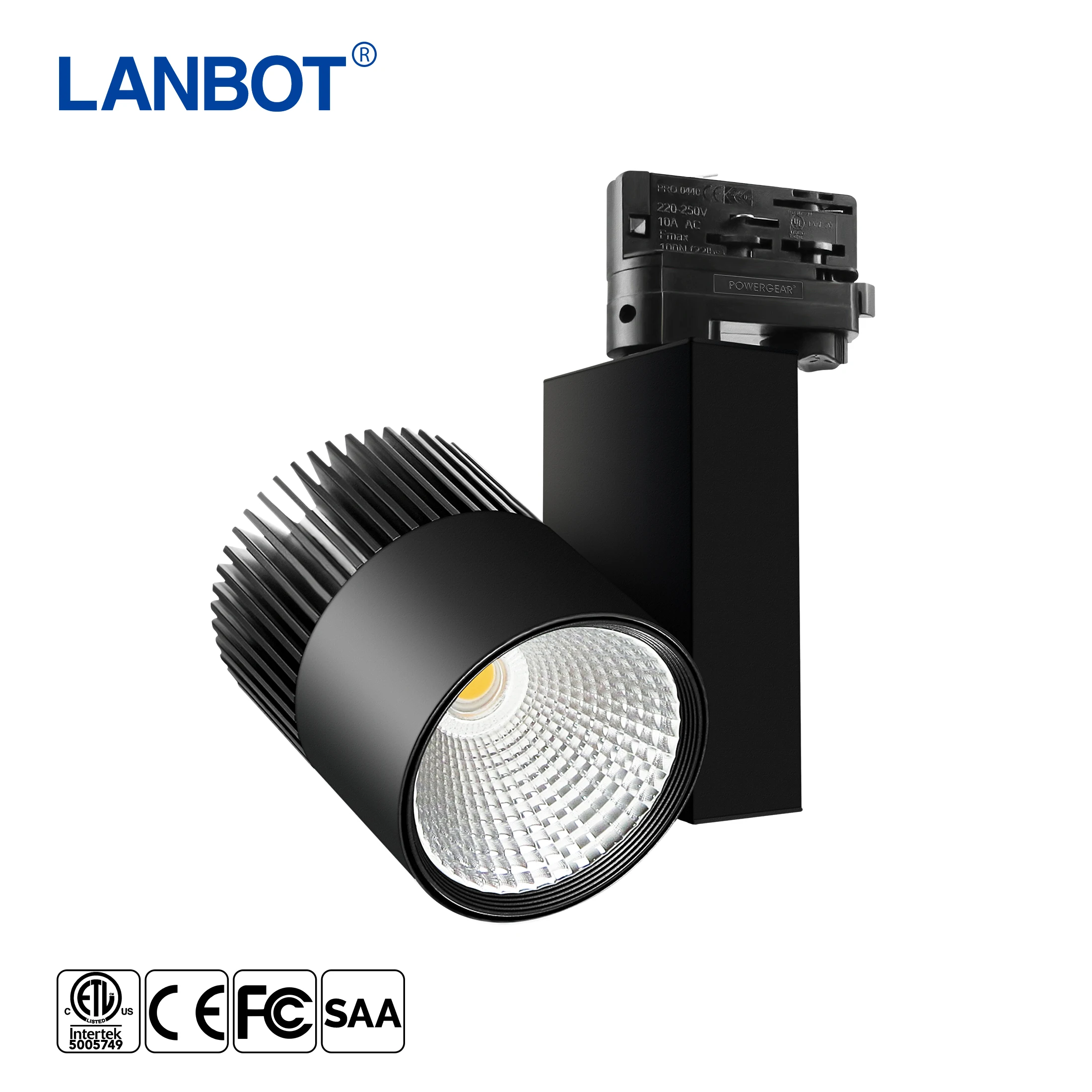  Горячая продажа COB SMD 10 Вт 15 20 30 40 50 ручная сборка 3 фазы теплым светом выставки quantus Гладкий светодиодного трекового светильника