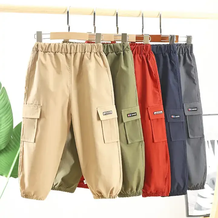 Fashion Elegant Casual Pants Lightweight And Breathable Boy Overalls pants Factory wholesale