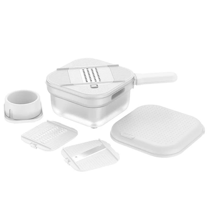 Vegetable slicer multifunctional  household kitchen small tool radish hand cranked spinner whirlwind potato slicer