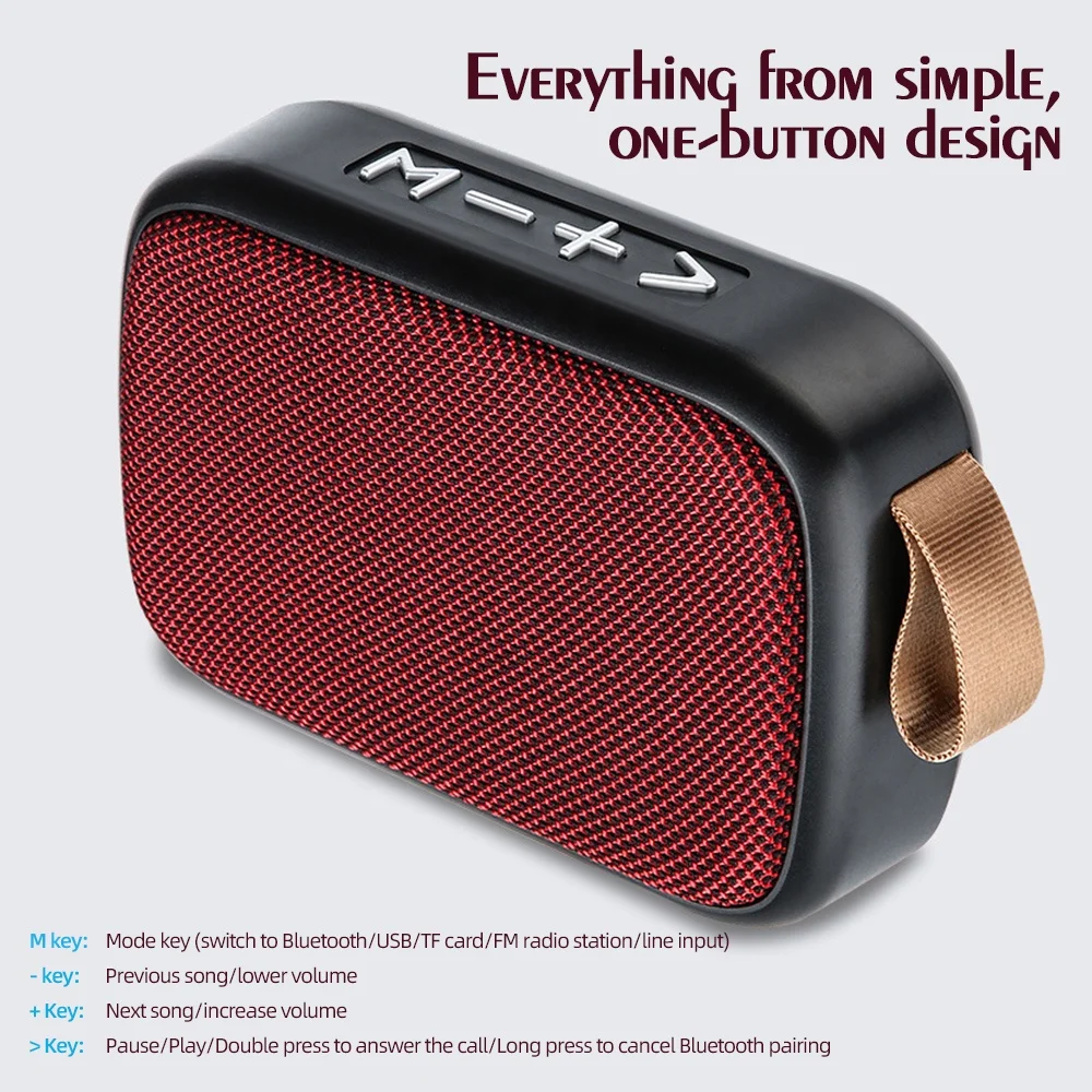 Retro Mini Gift Subwoofers Fabric Portable Audio Wireless Speaker Support FM TF USB Flash Drive Portable Outdoor Stereo Speaker