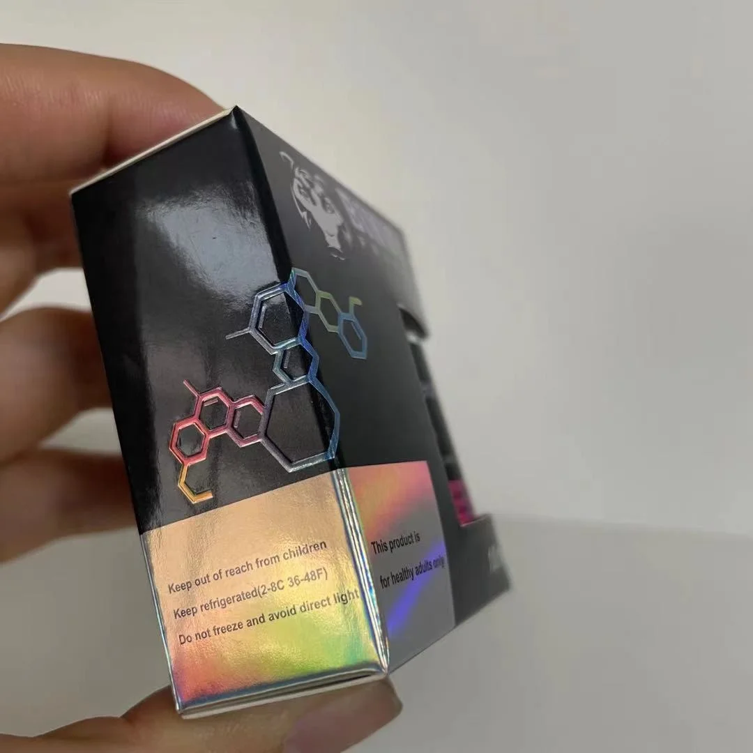 Custom Laser Cardboard 325gsm 10ml Vial Storage Pharmaceutical Packaging Box With Blank Window